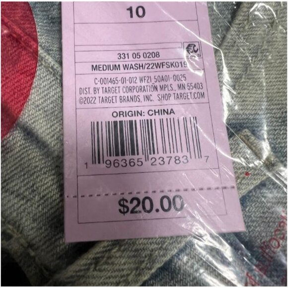 Wild Fable Women's Low-Rise Denim Mini Skirt Blue 10 - Picture 4 of 4